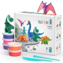 Odea Hava ile Kuruyan Dinozor Kil Seti, Şekil Alma Aletleri ile