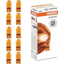 Odea Osram 2827 WY5W T10 Dipsiz Turuncu Ampul 12V 5W 10 Adet