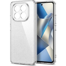 Nezih Case Xiaomi Redmi Note 15 Pro 4g ile Uyumlu Şeffaf Simli Darbe Önleyici Silikon Kılıf