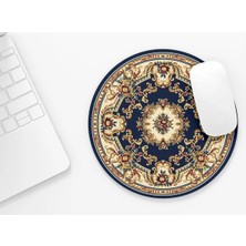 Riyaz Halı Motif 2 |yuvarlak Kauçuk Taban Mouse Pad (20CM)