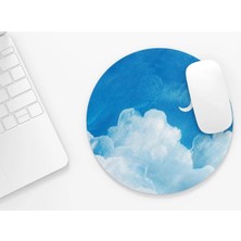 Riyaz Gökyüzü Desenli - Yuvarlak Mouse Pad