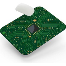 Riyaz Cpu Anakart Devresi Görünümlü Dikdörtgen Mouse Pad, 17,5 cm x 19,50 cm