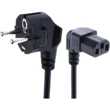 SBN - Store Prime C13 Power Kablo - 90 Derece L Uç - Dik Açılı - Standart Power Kablosu - 1.8 mt