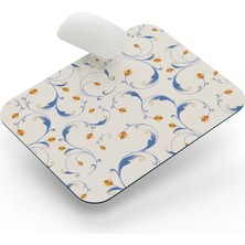 Riyaz Sarmaşık Bej Zemin - Dikdörtgen Mouse Pad, 17,5 cm x 19,50 cm