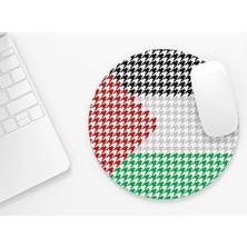 Riyaz Filistin Bayrak Kazayağı |yuvarlak Kauçuk Taban Mouse Pad (20CM)