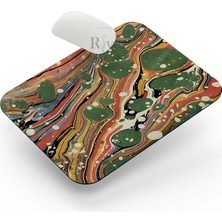 Riyaz Ebru Desen Kod:3 - Dikdörtgen Mouse Pad, 17,5 cm x 21,50 cm