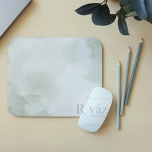 Riyaz Yeşil Watercolor - Dikdörtgen Mouse Pad, 17,5 cm x 19,50 cm
