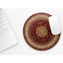Riyaz Halı Motif 1 |yuvarlak Kauçuk Taban Mouse Pad (20CM)