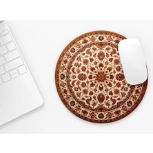 Riyaz Halı Motif 3 - |yuvarlak Kauçuk Taban Mouse Pad (20CM)