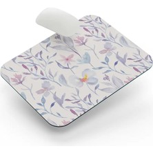 Riyaz Mor Çiçekler - Dikdörtgen Mouse Pad, 17,5 cm x 19,50 cm