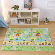 Die Grup Mooiebaby's Funny Zoo Cute Animals Katlanabilir Oyun Matı Oyun Halısı 150 x 180 x 1 cm
