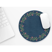 Riyaz Halı Desenli 12 |yuvarlak Kauçuk Taban Mouse Pad (20CM)