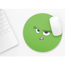 Riyaz Tiskinti Karakteri, Ters Yüz |yuvarlak Kauçuk Taban Mouse Pad (20CM)
