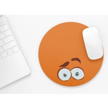 Riyaz Kaygı Karakteri, Ters Yüz |yuvarlak Kauçuk Taban Mouse Pad (20CM)