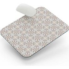 Riyaz Krem Mozaik - Dikdörtgen Mouse Pad, 17,5 cm x 19,50 cm