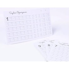 SBN - Store Prime 10LU Rakamları Öğreniyorum, 12 x 13 cm Karton Çalışma Kart Seti