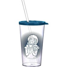 SBN - Store Prime Limonlu Milkshake Baloncuklu Bardak, 700 ml Kapasite