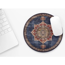 Riyaz Halı Desenli 38 |yuvarlak Kauçuk Taban Mouse Pad (20CM)