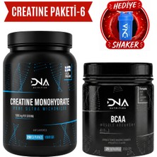 Dna Nutrition Creatine Paketi-6 (Creatine 1000GR+BCAA 250GR Ananas Aroma+Shaker)