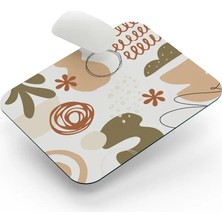 Riyaz Boho Şekiller - Dikdörtgen Mouse Pad, 17,5 cm x 19,50 cm