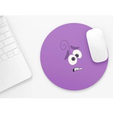 Riyaz Korku Karakteri, Ters Yüz |yuvarlak Kauçuk Taban Mouse Pad (20CM)