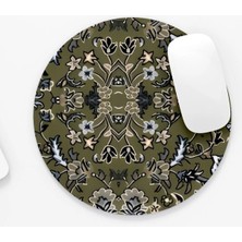 Riyaz Ravza Desen |yuvarlak Kauçuk Taban Mouse Pad (20CM)