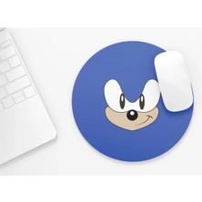 Riyaz Sonic Karakteri |yuvarlak Kauçuk Taban Mouse Pad (20CM)