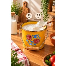 Bonera Emaye Bakraç 16 cm Hardal Sarısı