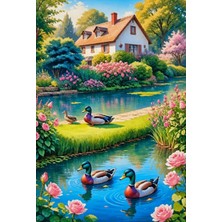 İğne İzi 5d Elmas Boncuk Taş Işleme Mozaik Goblen Kit Kanvas Tablo 30X40CM GD89027 Diamond Painting