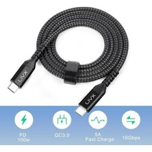 SBN - Store Prime Special 100W Type C To Type C 2 Metre Örgülü Hızlı Şarj Kablosu Yct-02
