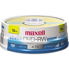 SBN - Store Prime ® Dvd-Rw Disc, 4.7 Gb, 2 X, Spindle, Altın, 15/paket, Sold As 1 Paket – Yeniden Yazılabilir.