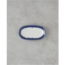 SBN - Store Prime Larry Porselen Kayık Tabak 19 cm Lacivert