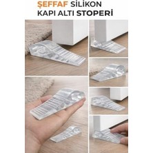 SBN - Store Prime Şeffaf Silikon Kapı Altı Stoperi Tutucu Kapı Durdurucu