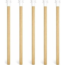 SBN - Store Prime 5'li Tırtıklı Ahşap Kuş Tüneği 25 cm