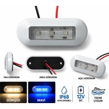 Teknegaraj Suya Dayanıklı IP68 Iç Mekan Aydınlatma LED 12V Tekne - Karavan Gün Işığı