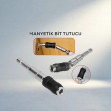 Birsence Döner Başlıklı Manyetik Bit Tutucu 0-20° Açılı Mefruşat Aracı