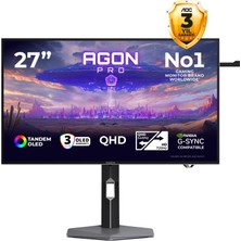 Aoc Agon Pro AGP277QKDC 26.5″ 540Hz 0.03MS 2k Adaptive Sync Pivot Hdr True Black 500 W-Oled Gaming (Oyuncu) Monitör