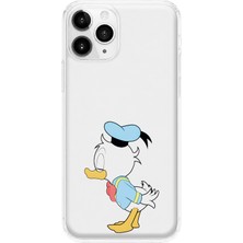 Mobilpad iPhone 11 Pro Max Uyumlu Sevimli Ördek Desenli Şeffaf Telefon Kılıfı