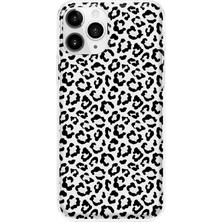 Mobilpad iPhone 11 Pro Max Uyumlu Leopar Desenli Şeffaf Telefon Kılıfı