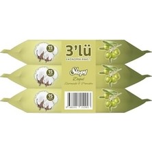 SBN - Store Prime Pamuk Zeytin Cep Mendili 3X15 (45 Yaprak)