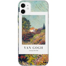 Mobilpad iPhone 11 Uyumlu Van Gogh Desenli Şeffaf Telefon Kılıfı