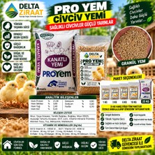 Pro Yem Civciv Yemi – Etlik Civcivler Için Başlangıç Yemi – Dengeli Beslenme ve Sağlıklı Gelişim – 1 kg / 3 kg / 6 kg / 10 kg / 25 kg