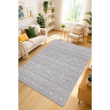 Saklı Home Iskandinav Modern Tasarım Sisal Bukle Özel Ölçü Salon Oturma Odası Koridor Halısı Gri