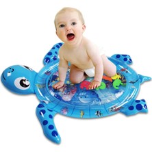 Kaplumbağa (Turtle) Jumbo Bebek Su Oyun Matı Aktivite Matı (Tummy Time) Mavi
