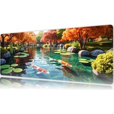 Urzuva Zen Garden 80X30 3mm Kalınlık  Premium Gaming Oyuncu Mousepad, Anti Slip Xxl Mouse Pad