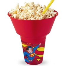 SBN - Store Prime Supermn Lisanslı Cips ve Mısır Kovalı Pipetli Bardak