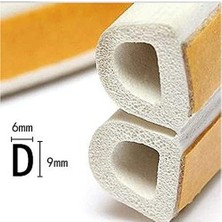 SBN - Store Prime Kapı Pencere Fitili Soğuk Izolasyon Bandı Beyaz 2x3=6 mt