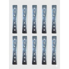 SBN - Store Prime Düz Gönye, Galvanizli Metal, 15X90 Mm, 6 Delikli, 10 Adet