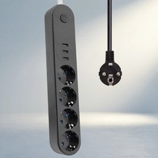 Birsence Isıya Dayanıklı Akım Korumalı Priz 'lü USB