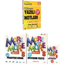 Tonguç Akademi 8. Sınıf Yazılı Notları 1. Dönem 1 ve 2. Yazılı ve More & More 8 Practice Book Seti